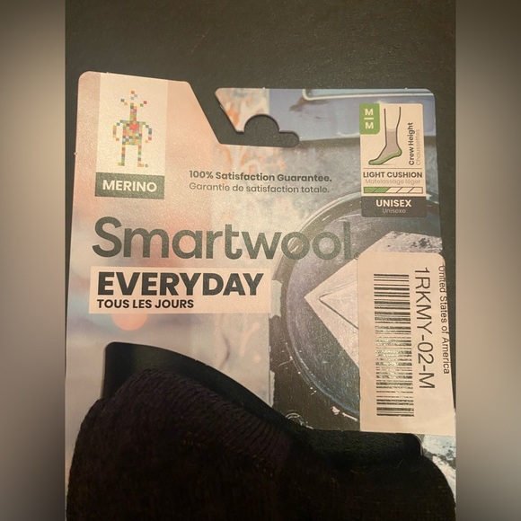SMARTWOOL | 2 Pair Unisex Merino Wool Everyday Socks Size Medium - Picture 2 of 6